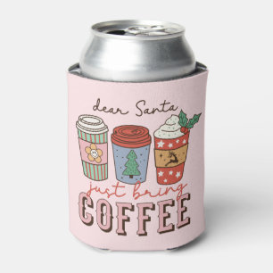 Enfriador De Latas Querido Santa Navidades Coffee Latte