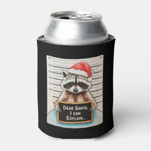 Enfriador De Latas Querido Santa Puedo Explicar Navidad Mapache de Na