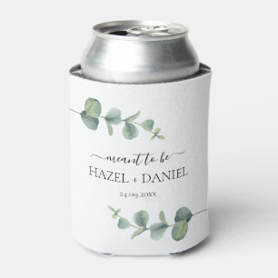 Enfriador De Latas Quiera ser Boda de Eucalyptus Greenery