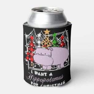 Enfriador De Latas Quiero Un Hipopótamo Para Los Navidades Divertidos
