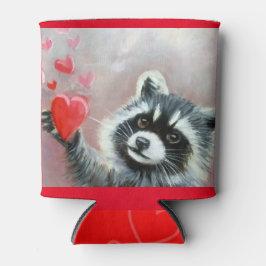 Enfriador De Latas raccoon de los dulces HEARTS