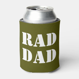 Enfriador De Latas Rad Dad color verde oliva moderna tipografía fresc