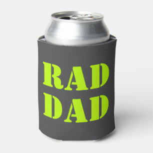 Enfriador De Latas Rad Dad neón verde carbón gris tipografía moderna