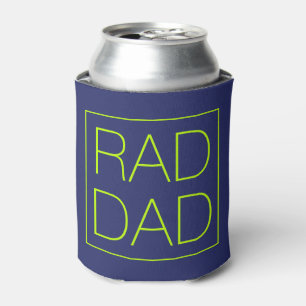 Enfriador De Latas Rad Dad neon verde marina azul frontera minimalist