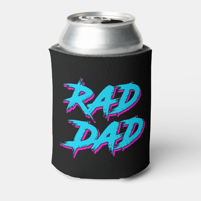 Enfriador De Latas Rad Dad Retro 80 (Reverso de la lata)