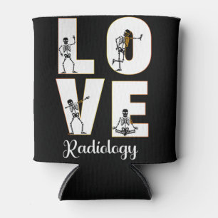 Enfriador De Latas Radiología Amor Radiólogo Skeleton XRay
