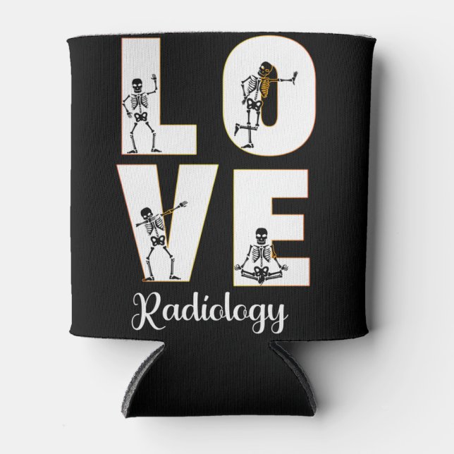 Enfriador De Latas Radiología Amor Radiólogo Skeleton XRay (Anverso)
