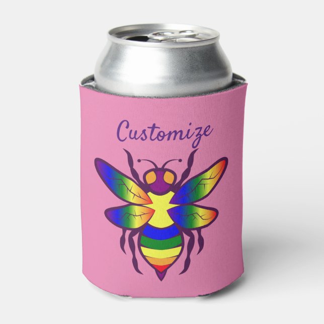Enfriador De Latas Rainbow Bee Thunder_Cove (Lata Anverso)