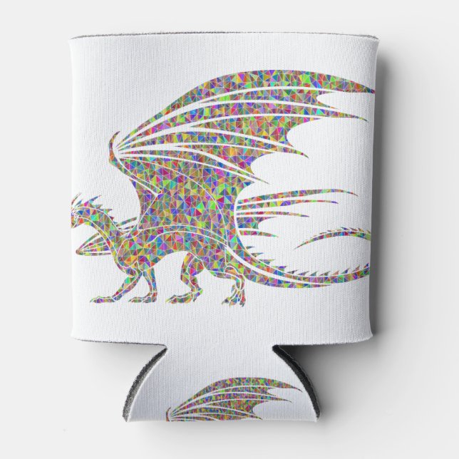 Enfriador De Latas Rainbow Dragon Tribal Tattoo Idée cadeau (Anverso)