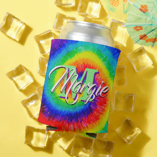 Enfriador De Latas Rainbow Tie-Dye Alcohol Ink