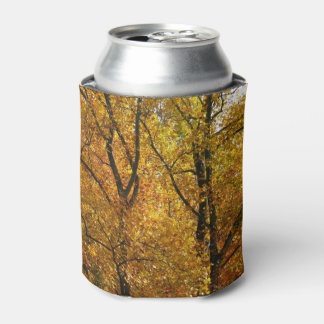 Enfriador De Latas Ramas de hojas amarillas brillan otoño coloridas