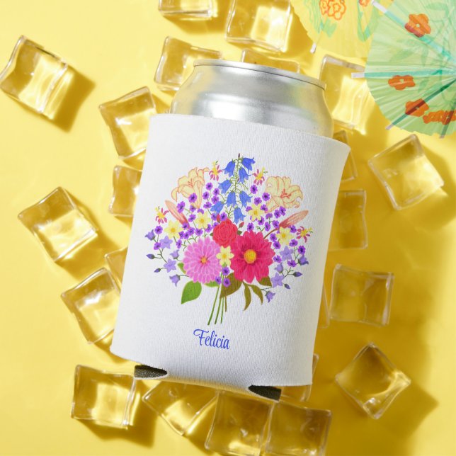 Enfriador De Latas Ramo de flores Blanco (Verano in situ)