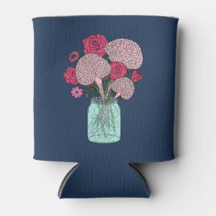 Enfriador De Latas Ramo de flores cerebrales