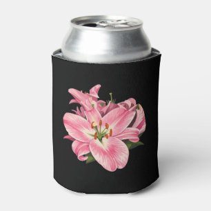 Enfriador De Latas Ramo de flores de lirio rosa