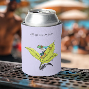 Enfriador De Latas Rana de árbol de ojos rojos