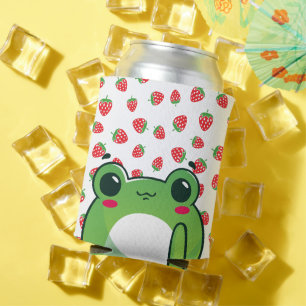 Enfriador De Latas Rana de fresa de Kawaii