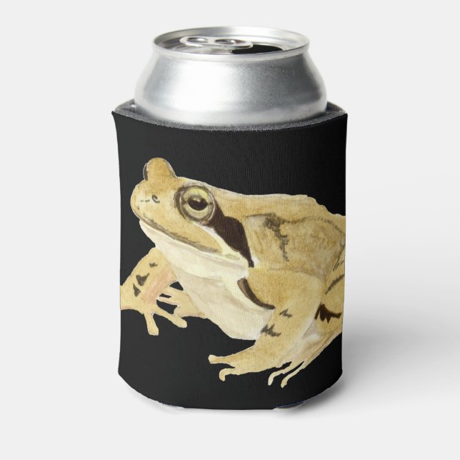 Enfriador De Latas Rana de madera (Reverso de la lata)