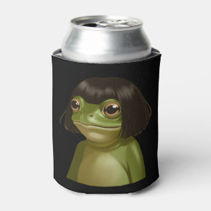 Enfriador De Latas Rana divertida corte de pelo Bob Meme Rana amantes