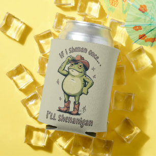 Enfriador De Latas Rana divertida de salud mental traviesa