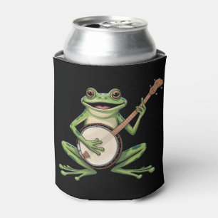Enfriador De Latas Rana Retro Tocando Banjo Amantes de la Música de l