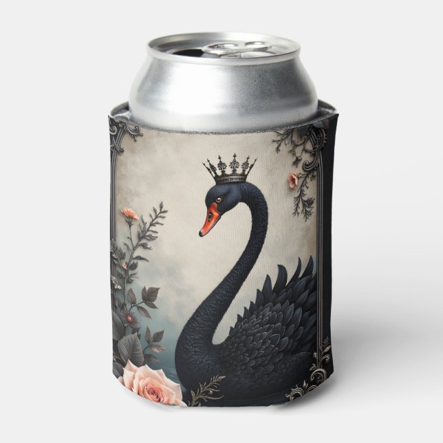 Enfriador De Latas Rare as a black swan, timeless as true love.  (Lata Anverso)