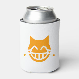 Enfriador De Latas Rasgones del gato de la emoji de la alegría