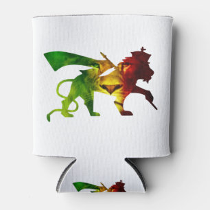 Enfriador De Latas RASTA León de Judá Rojo Dorado Verde