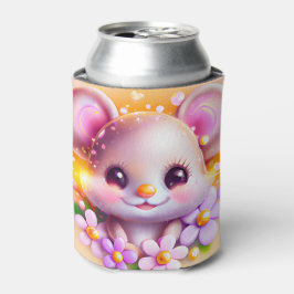 Enfriador De Latas Ratón rosa de Kawaii
