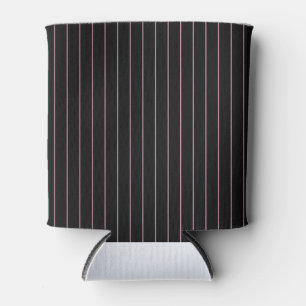 Enfriador De Latas rayado negro y rosa