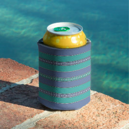 Enfriador De Latas Rayas de Brisa del Océano