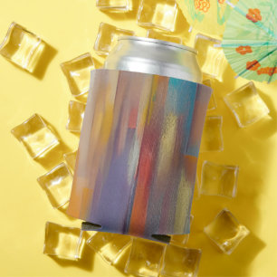 Enfriador De Latas Rayas de pintura coloridas 