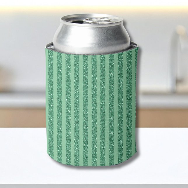 Enfriador De Latas Rayas verticales de estilo con brillo verde jade c (Subido por el creador)