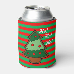 Enfriador De Latas Rayas y árbol de navidad enrrollados