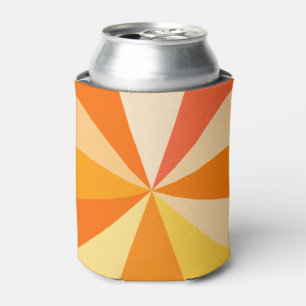 Enfriador De Latas Rayos geométricos enrrollados modernos 60s del