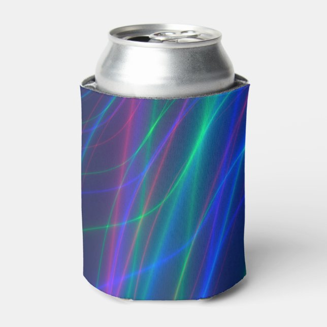 Enfriador De Latas Rayos multicolores brillantes (Lata Anverso)