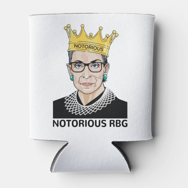 Enfriador De Latas RBG BLACK - Ruth Bader Ginsburg (Anverso)