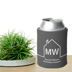Enfriador De Latas Real Estate Company Personalized Gray Realtor