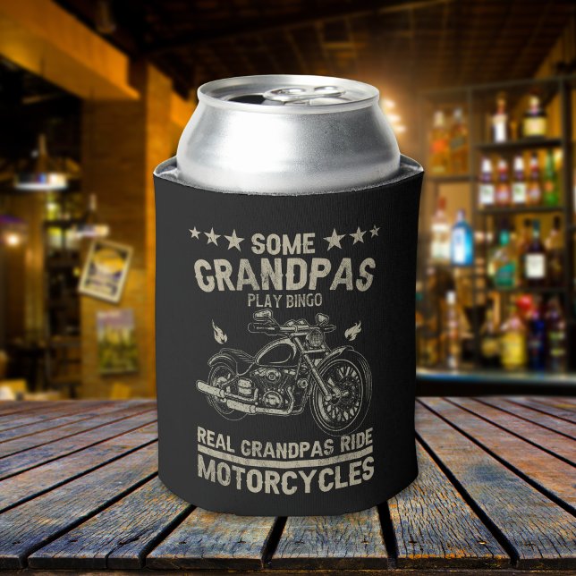 Enfriador De Latas Real Grandpas Ride Motorcycle Biker Grandpa (Subido por el creador)