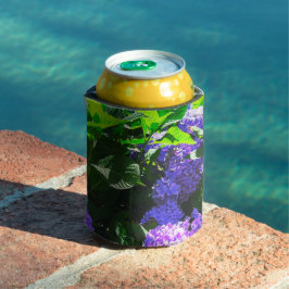 Enfriador De Latas Realista clásico púrpura Hydrangea Cooler