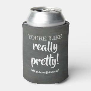 Enfriador De Latas Realmente Bonito - Funny Bridesmaid Propuesta