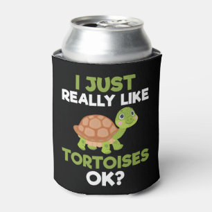 Enfriador De Latas Realmente Me Gustan Las Tortugas Ok Reptile Turtle