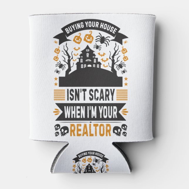 Enfriador De Latas Realtor Halloween - Agente inmobiliario Broker (Anverso)