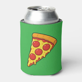 Enfriador De Latas Rebanada de pizza de pepperoni con queso