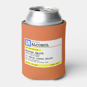 Enfriador De Latas Receta personalizada Alcohol RX humorístico