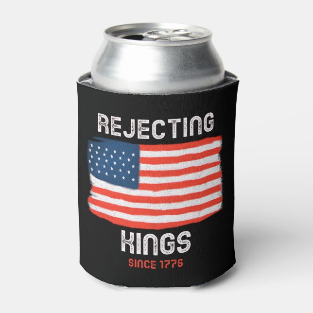 Enfriador De Latas Rechazar Reyes Desde El Refrigerador Patriótico De (Lata Anverso)