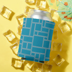Enfriador De Latas Rectángulos verde azulados