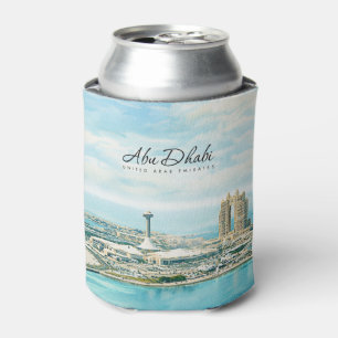 Enfriador De Latas Recuerdo de viaje en acuarela del horizonte de Abu