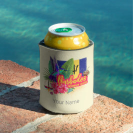 Enfriador De Latas Recuerdos de la isla de cosechas de cosecha caribe