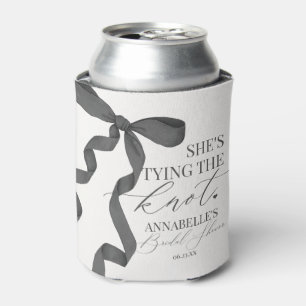 Enfriador De Latas Recuerdos para Despedida de Soltera Black Bow Tyin