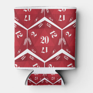 Enfriador De Latas Red-20-Sided-Dice-Pattern